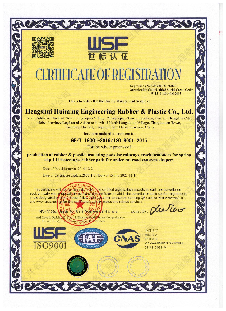 ISO9001 World Standard Certification